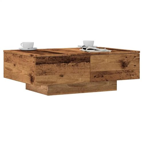 Table Basse Vieux Bois 90x60x31 Cm Bois D'ingénierie