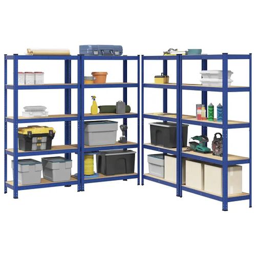 Étagères De Rangement À 5 Niveaux 4 Pcs Bleu