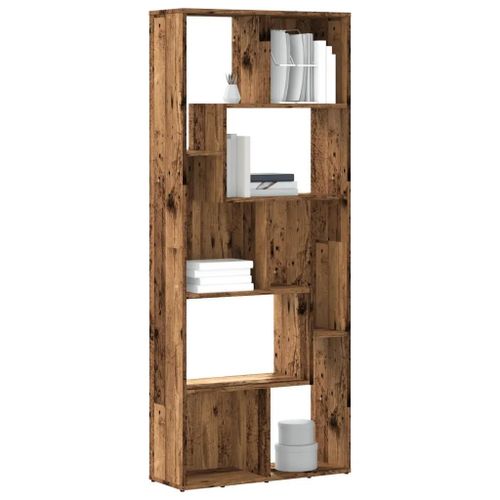 Bibliothèque Vieux Bois 67x24x161 Cm Bois D'ingénierie