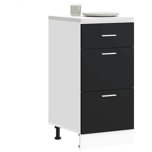 Armoire De Plancher ""Lyon"" Noir 40x46x81,5 Cm