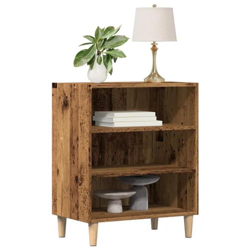 Buffet Vieux Bois 57x35x75 Cm Bois D'ingénierie