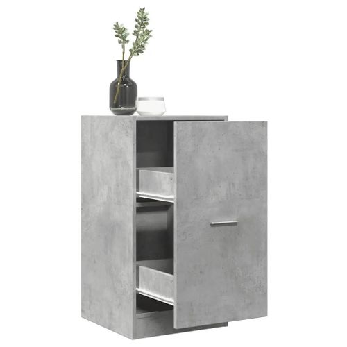 Armoire D'apothicaire Gris Béton 40x41x77,5cm Bois D'ingénierie