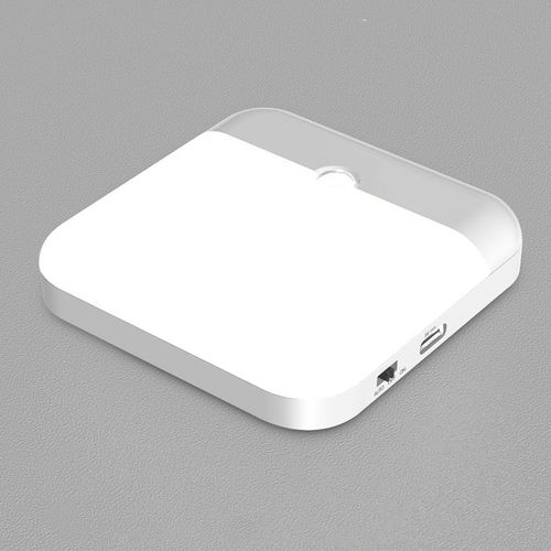 Capteur de mouvement Led Lumière Usb Charge Carré Lampe pour Chambre Cuisine Escalier Couloir Armoire Placard Éclairage - Type WHITE