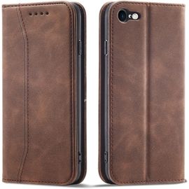 Coque Pour Iphone Se 2020/Iphone 8/Iphone 7 (4,7 Pouces), Pu Cuir Portefeuille Housse Flip Pochette Étui À Rabat Case Avec Antichoc Tpu Housse [Emplacements Cartes] [Fonction Support] (Brun)