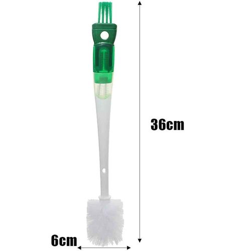 Brosse À Biberon En Silicone 5 En 1,Poils En Nylon,Trou De Suspension,Manche Long,Rotatif À 360 Degrés,Tasse De Sucette Pour Bébé,Outil De Brosse De Nettoyage - Type White