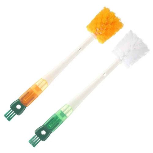 Brosse À Biberon En Silicone 5 En 1,Poils En Nylon,Trou De Suspension,Manche Long,Rotatif À 360 Degrés,Tasse De Sucette Pour Bébé,Outil De Brosse De Nettoyage - Type 2pcs