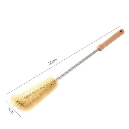 Brosse À Biberon À Long Manche En Bois,Brosses De Nettoyage De Sucettes Pour Bébé,Nettoyeur De Biberons Pour Nourrissons,Outils De Nettoyage Ménager De Cuisine - Type 50cm Length #A