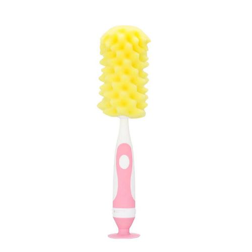 Brosse À Biberon Éponge 2 En 1 Avec Brosse À Tétons Et Tasse Unique En S,Brosse À Biberon Au Toucher Doux,Brosse De Nettoyage Multifonctionnelle - Type Pink