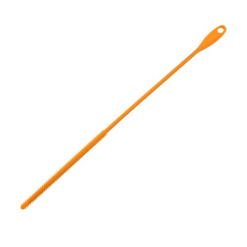 Brosse De Nettoyage De Paille En Silicone De Qualité Alimentaire,Brosse De Sucette Réutilisable Et Écologique,Outil De Nettoyage De Cheveux Doux - Type 6mm Orange