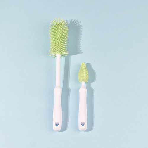 Brosse De Nettoyage De Bouteilles En Silicone,Sucette Pour Bébé,Épurateur De Paille,Grande Et Petite Brosse 360 ° Ensemble D'outils De Nettoyage De Cuisine Pour Le Lavage Des Tasses En Ver - Type C