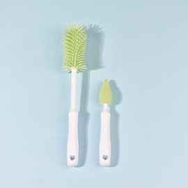 Brosse De Nettoyage De Bouteilles En Silicone,Sucette Pour Bébé,Épurateur De Paille,Grande Et Petite Brosse 360 ° Ensemble D'outils De Nettoyage De Cuisine Pour Le Lavage Des Tasses En Ver - Type C