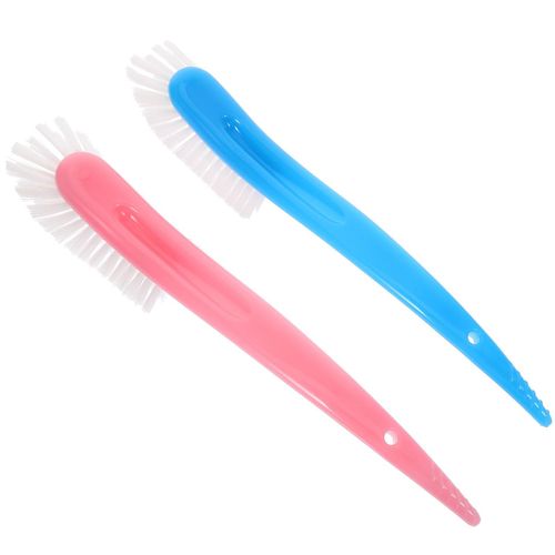 Brosse De Nettoyage De Bouteilles,2 Pièces,Conception Incurvée,Poils En Nylon,Nettoyeur De Bouteilles D'eau,Outil De Lavage De Bouteilles,Brosse Pour Biberons