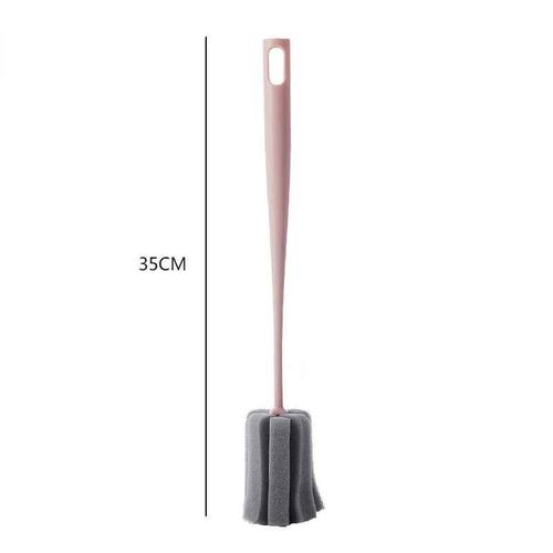 Brosse Pour Biberon D'allaitement Pour Bébé,Éponge Douce Pour Bouteille D'eau,Tasse En Verre,Articles De Nettoyage De Lavage,Manche Court Et Long Disponible - Type 35cm Pink