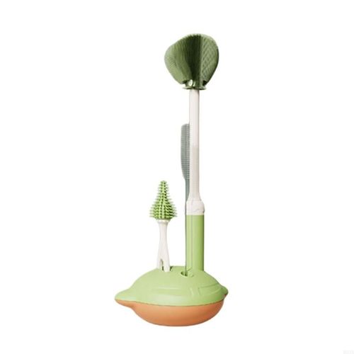 pinceaux à biberon à 3 pièces pratiques pour maison l'outil nettoyage d'utilisation des voyages - Type Shantou green
