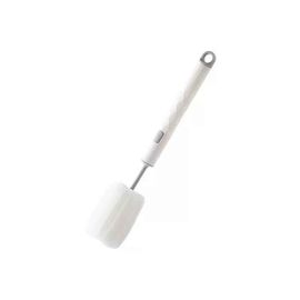 Ensemble De Brosses De Nettoyage De Mamelon,Tasse De Sucette,Brosse De Bouteille En Silicone,Rotation À 360 Degrés,Tête Souple Portative Pour Bébé,Arrosage De Qualité Alimentaire - Type White