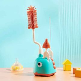 Ensemble De Brosses De Nettoyage De Bouteilles En Silicone 3 En 1,Brosse En Paille Pour Sucette Pour Bébé,Outils De Nettoyage De Cuisine En Verre À 360 Degrés,Accessoires Pour Bébé - Type Green