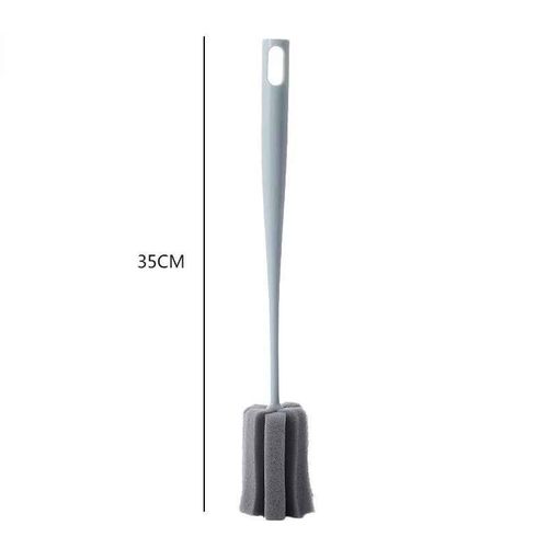 Brosse Pour Biberon D'allaitement Pour Bébé,Éponge Douce Pour Bouteille D'eau,Tasse En Verre,Articles De Nettoyage De Lavage,Manche Court Et Long Disponible - Type 35cm Blue