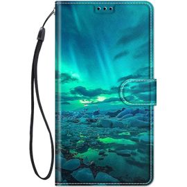 Coque Pour Samsung Galaxy A50 / A30s Housse Cuir Avec Silicone Etui Portefeuille Antichoc Étui À Rabat Et Folio Magnétique Support Stand Fonction Élégant Motif Pour Filles Femmes - Feu Vert