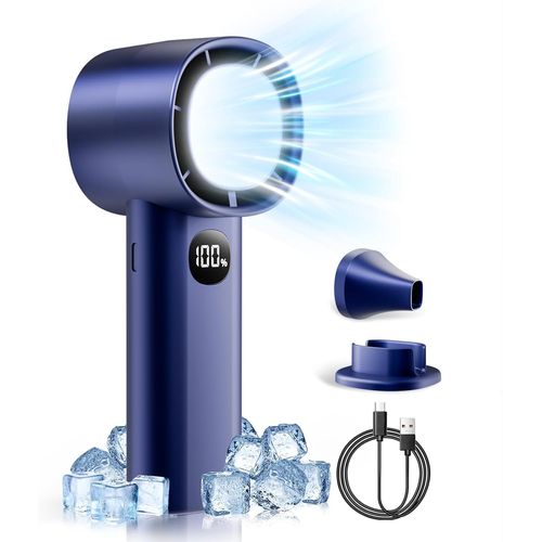 Ventilateur portable à 100 vitesses, mini ventilateur USB rechargeable 2400 mAh, ventilateur de bureau avec écran LED, ventilateur électrique avec base, ventilateurs de refroidissement