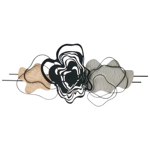 Décoration Murale Sallins Métal 48 Cm Noir