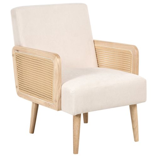 Fauteuil Hojby Tissu Beige Clair