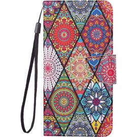Coque Pour Samsung Galaxy A53 5g Cuir Etui Avec Silicone Souple Etui Portefeuille Antichoc Étui À Rabat Et Folio Motif Fonction Support Housse Pour Galaxy A53 5g - Mandala