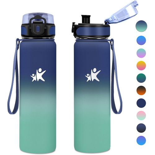 Isotherme 1l, Gourde Inox Sans Bpa, Gourde Metal, , Thermos Anti Fuite, Bouteille Isotherme En Acier Inoxydable Pour Enfant & Adulte, École, Bureau, Outdoor, Sport