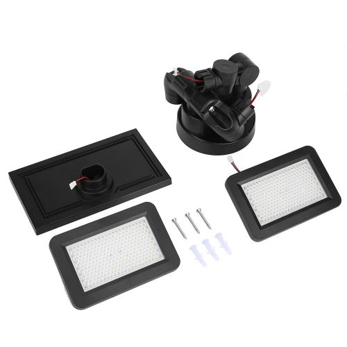 Hjlian Lampe De Jardin Etanche A Energie Solaire Avec Detecteur De Mouvement Et Fixations