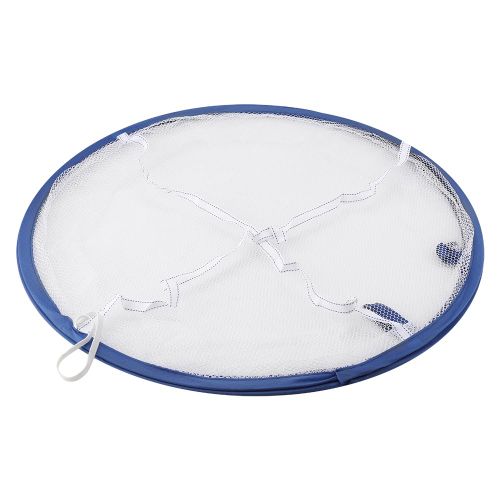 HJLIAN Panier a linge suspendu a deux niveaux, support de sechage en maille, filet de rangement pliable