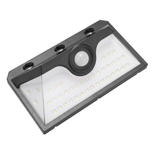 Hjlian Lampe De Jardin A 42 Led A Energie Solaire, Etanche Et Activee Par Le Mouvement, Avec Fixations