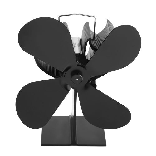 HJLIAN Ventilateur de cheminee ecologique a 4 pales pour poele a bois