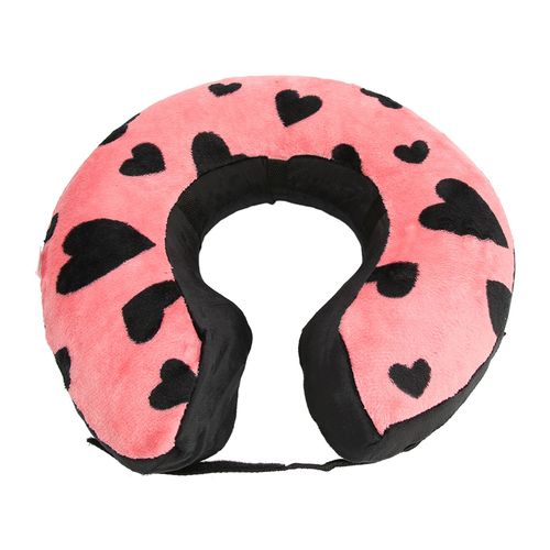 Hjlian Collier De Protection Gonflable Pour Animaux De Compagnie, Collier De Recuperation Souple Et Reglable Pour Petits, Moyens Et Grands Chiens Et Chats, Modele Love Peach L
