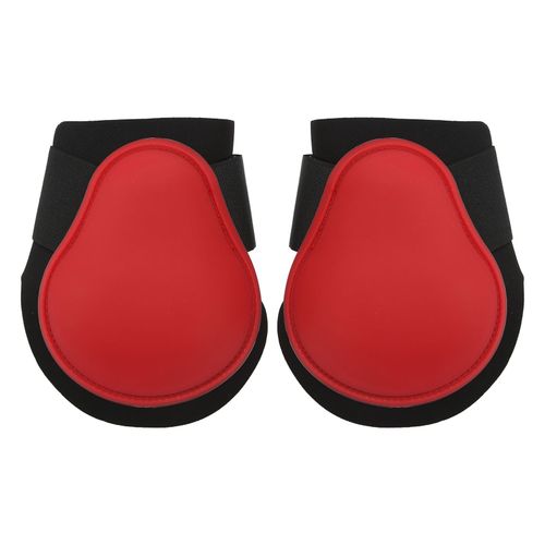 Hjlian 1 Paire De Guetres Pour Pattes Arrieres De Cheval, Guetres Pour Tendons De Cheval Pour Saut, Course A Pied, Sports De Vitesse, Pattes Arrieres Rouges, Taille M