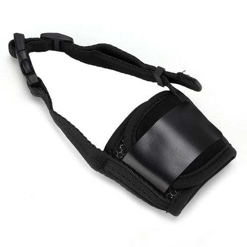 Hjlian Museliere Pour Chien Confortable, Reglable, Facile A Porter, Facile A Nettoyer, Anti-Morsure Et Anti-Ingestion, Noire