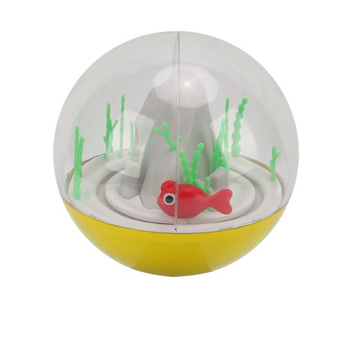 Hjlian Jouet Interactif Pour Chat, Boule Oceanique, Rotation Du Poisson, Chasse, Electrique, Jaune