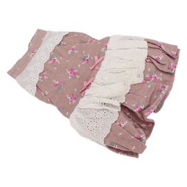 Hjlian Robe D'ete A Fleurs Avec Noud Papillon Pour Chien, Tenue Princesse Pour Petits Animaux, Chiots Et Chats