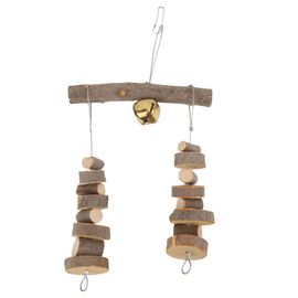 Hjlian Jouet A Macher En Bois Pour Perroquet, Cloches Suspendues, Sur Et Non Toxique, Pour Petits Animaux, Hamster, Perroquet