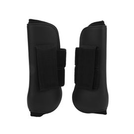 Hjlian Lot De 2 Guetres De Protection Pour Tendons De Cheval, Souples, Antiderapantes, Avec Coque En Pu, Protege-Tendons Pour Chevaux, Pattes Avant Noires, Taille M