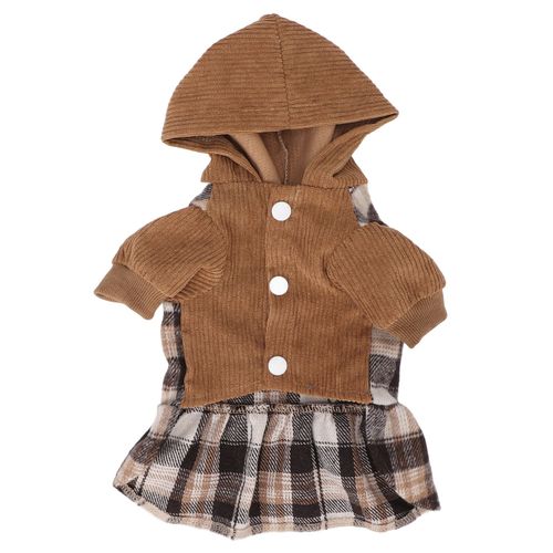 Hjlian Robe Chaude Pour Chien, Vetement D'hiver Pour Animaux De Compagnie, Jupe Chaude Avec Chapeau, Convient Aux Petits Chiens Et Chiots.