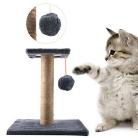 Hjlian Arbre A Chat Fait Main En Corde De Sisal Pour Chaton (Gris)