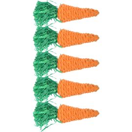 Hjlian Lot De 5 Jouets A Macher Pour Animaux De Compagnie, Tressage De Foin, Jouets A Macher Pour Petits Animaux, Pour Hamsters, Lapins, Chinchillas, Perroquets