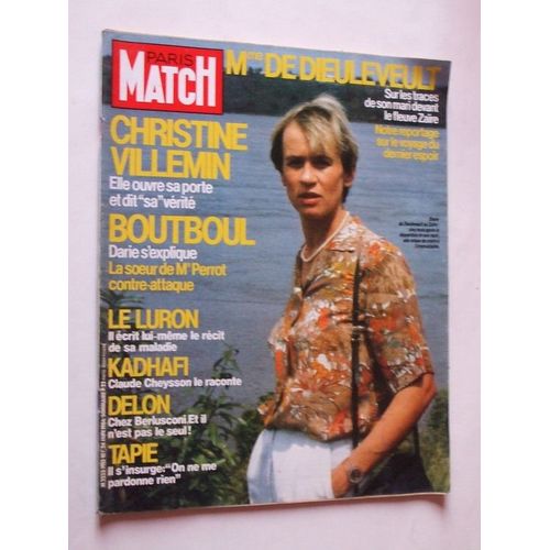 Paris Match  N° 1913 : Mme De Dieuleveult. Villemin. Boutboul