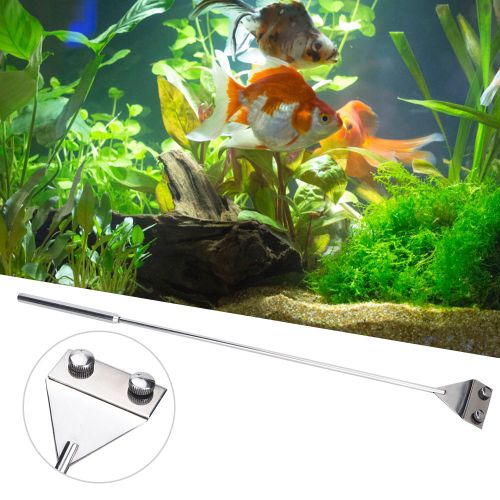 Hjlian Outil De Nettoyage De Lame De Grattoir A Algues En Acier Inoxydable A 3 Sections Pour Aquarium