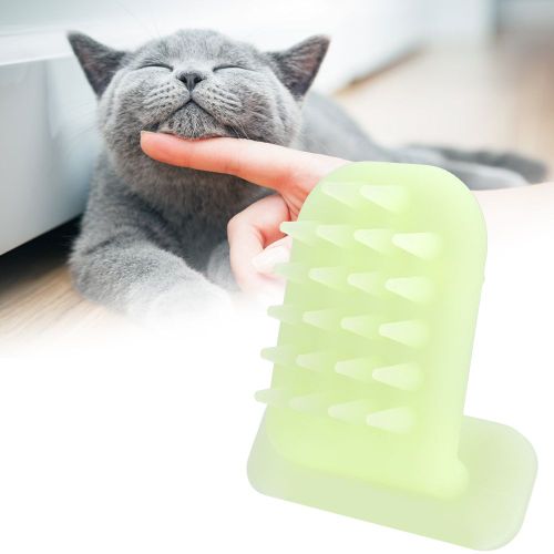 Hjlian Peigne De Massage Lumineux En Silicone Souple Pour Animaux De Compagnie Et Chats, Brosse De Nettoyage Et De Nettoyage Des Poils
