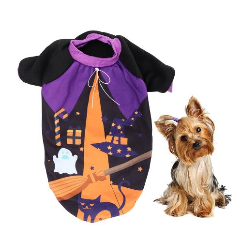 Hjlian Pull En Coton Doux Et Confortable Pour L'automne Et L'hiver, Motif Halloween, Vetements Pour Chats Et Chiens