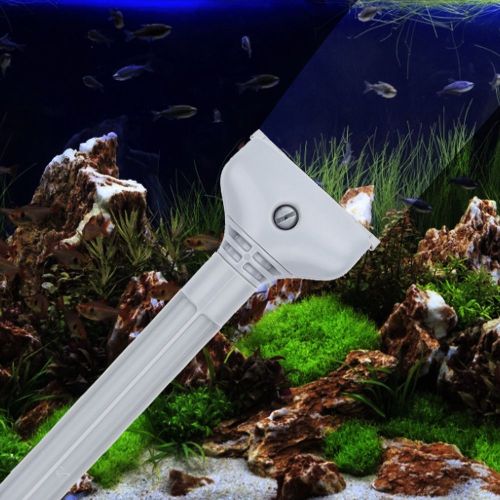 Hjlian Nettoyeur D'aquarium En Plastique Amovible, Grattoir En Acier Inoxydable Pour Algues, Outil De Nettoyage Pour Aquarium