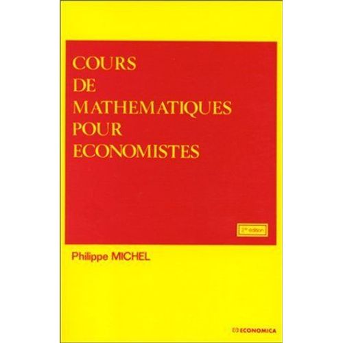 Cours De Mathématiques Pour Économistes