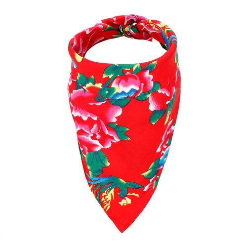 Hjlian Foulard En Coton Style National Vintage Pour Chien (S)