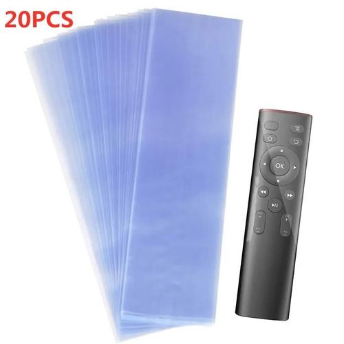 Sac en Film thermorétractable Transparent, housse transparente pour télécommande TV/climatisation, étui de protection étanche contre la poussière domestique-10PCS Mix Size