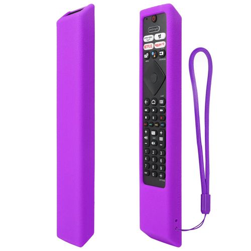 Coque en silicone pour télécommande Philips Smart TV, housse de protection coordonnante, 50PUS8106/12, 55PUS8106/12, 43PUS7406/12-Violet